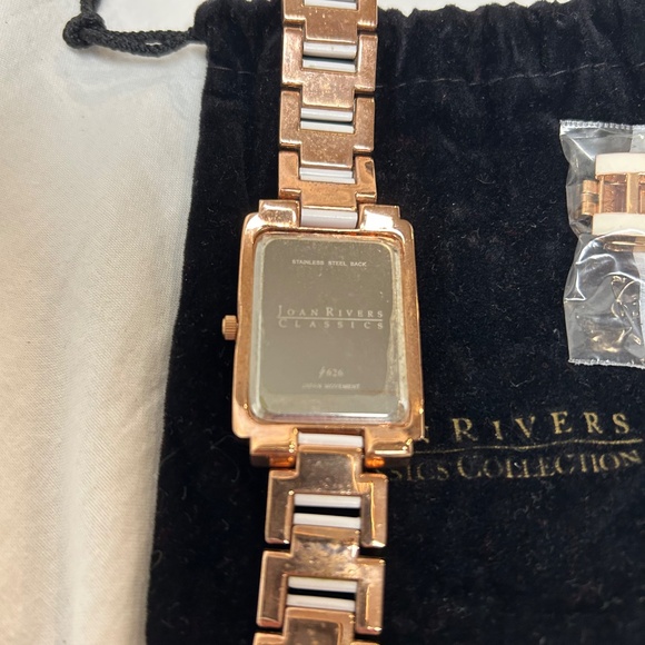Joan Rivers Women’s Rose Gold Rectangle Watch – Elegant & Chic - Picture 3 of 3